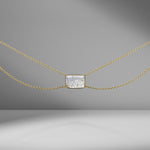 Double Chain Diamond Shaker Pendant