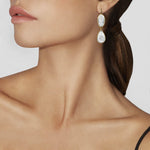 Yellow Gold Floating Diamond Drop Earrings