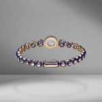 Diamond & Sapphire Tennis Shaker Bracelet