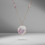 Large Lavender Sapphire & Diamond Pendant
