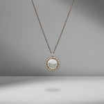Palladium Gray & Diamond Necklace