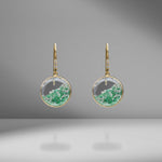 Emerald & Diamond Shaker Earrings