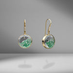 Emerald & Diamond Shaker Earrings