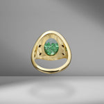Emerald Shaker Signet Ring