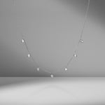 Bezel Set Diamond Dangle Necklace