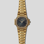 Nautilus Ref. 3800 with a Blue Dial and factory set diamond bezel