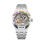 Frosted White Gold Royal Oak Ladies Openworked 15468BC.YG.1259BC.01
