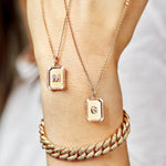 Mini Initial Nameplate Necklace