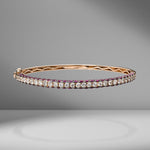 Diamond & Ruby Bangle