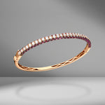 Diamond & Ruby Bangle