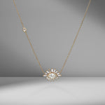Evil Eye Baguette & Marquise Diamond Necklace