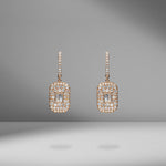 Essential Pavé Baguette Drop Earrings