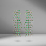 Emerald Fishbone Drop Earrings