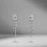 Waterfall Baguette Drop Earrings