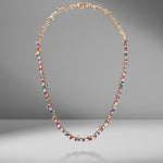 Rainbow Fireworks Tennis Necklace