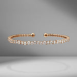 Round Starburst Diamond Bangle