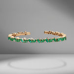 Frenzy Emerald & Diamond Bangle