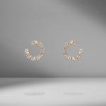 Mini Diamond Spiral Earrings