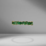 Emerald Baguette Eternity Band