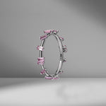 Pink Sapphire Barbwire Ring