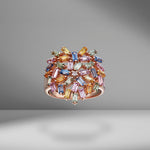 Rainbow Pastel Heart Ring