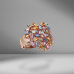 Rainbow Pastel Heart Ring