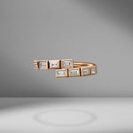 Modern Deco Diamond Baguette Ring
