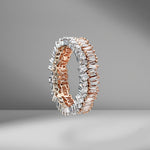 Two-Toned Short Stack Eternity Band
