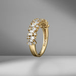 Staggered Diamond Half Band