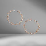 Diamond Fireworks Spiral Hoop Earrings