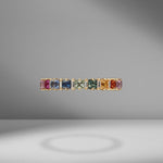 Square Sapphire & Diamond Band