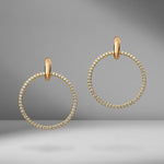 Casseus SP Diamond Hoop Earrings
