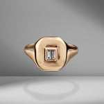 Baguette Diamond Pinky Ring