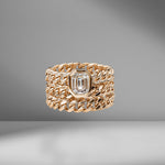 Triple Link Illusion Ring