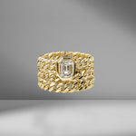 Triple Link Illusion Ring