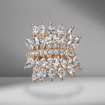 Large Diamond Marquise Butterfly Ring