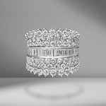Mixed Diamond Glitz Ring