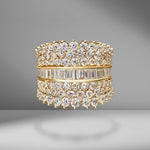 Mixed Diamond Glitz Ring