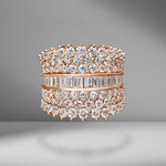 Mixed Diamond Glitz Ring