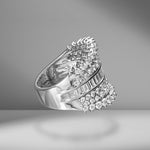 Mixed Diamond Glitz Ring