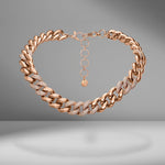 Jumbo Alternating Pavé Link Necklace