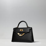 Mini Kelly 20cm in Black by Hermès