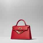 Mini Kelly 20cm in Geranium by Hermès