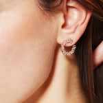 Mini Diamond Spiral Earrings