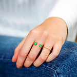 Prive Emerald Open Ring