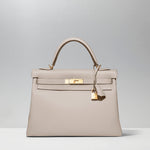Kelly 32cm in Gris Asphalte by Hermès