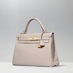 Kelly 32cm in Gris Asphalte by Hermès