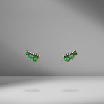 Prive Emerald & Diamond Ear Climbers