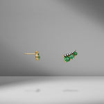 Prive Emerald & Diamond Ear Climbers