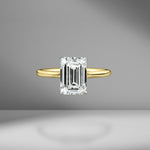 Emerald Cut Solitaire Engagement Ring